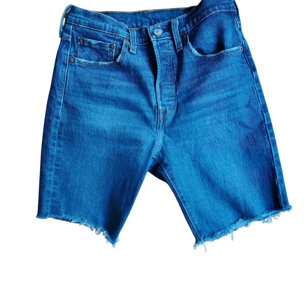 Levi’s 501 Premium Skinny Denim Shorts Women’s Size 27 High Rise 8” Inseam